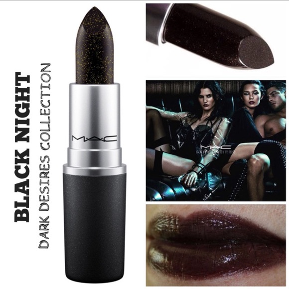 mac black night lipstick